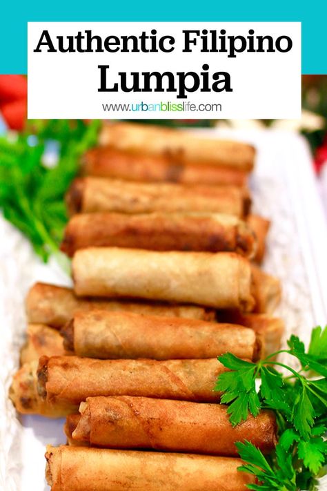 Easy Lumpia Recipe, Filipino Egg Rolls, Filipino Spring Rolls, Lumpia Filipino, Lumpia Shanghai, Filipino Lumpia, Phillipino Food, Lumpia Recipe, Easy Filipino Recipes