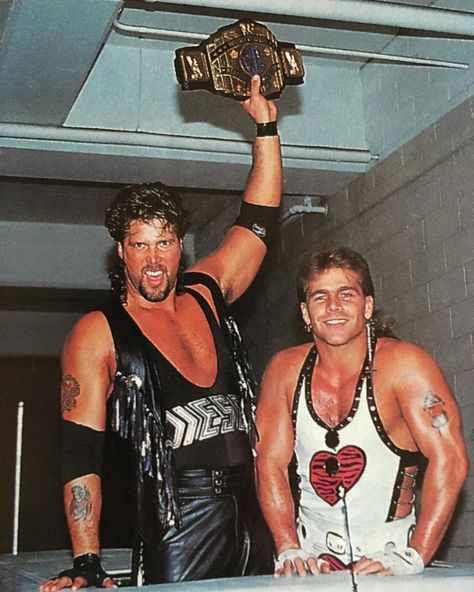 1,264 Likes, 7 Comments - Classic Wrestling (@glorydaysofwrestling) on Instagram: “#diesel #shawnmichaels #hbk #bigdaddycool #kliq #wwe #wwf #worldwrestlingfederation #wwehof…” Wwe 90s, Dx Wwe, Wwf Poster, Wwe Shawn Michaels, Wrestling Pics, Famous Wrestlers, The Heartbreak Kid, Wwe Pictures, Shawn Michaels