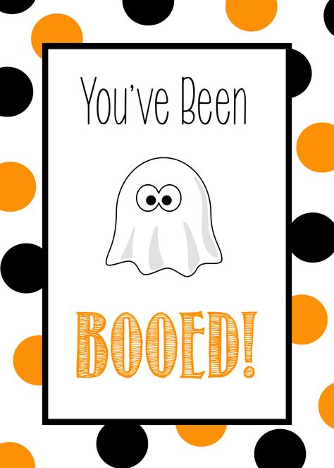 Join this fun neighborhood tradition and let someone know "you've been booed!" with this cute printable tag and fun gift ideas! You've Been Booed Free Printable, You've Been Booed Printable, Youve Been Bood, Booed Printable, Been Booed, You've Been Booed, Boo Boo Bags, Hallowen Ideas, Youve Been