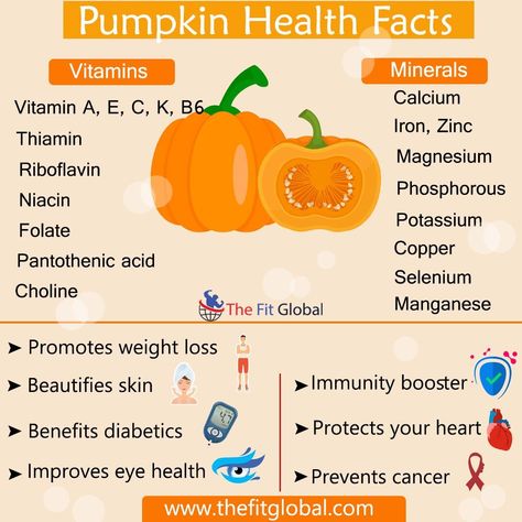 Some pumpkin health facts! - #pumpkins #growOrganic #HealthySoil #HealthyPlants #HealthyEcosystems Pumpkin Nutrition Facts, Pumpkin Nutrition, Pumpkin Benefits, Benefits Of Pumpkin, Thanksgiving Fruit, Nutrition Poster, Gym Nutrition, Nutrition Month, Food Health Benefits