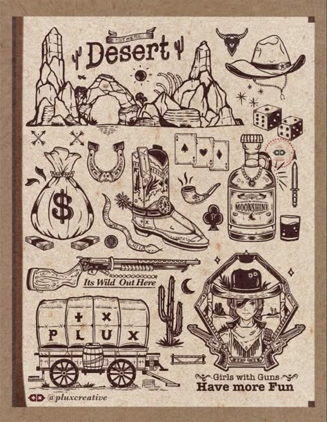 Western Vintage Art, Vintage Country Aesthetic, Vintage Cowboy Aesthetic, Western Logo, Procreate Ideas, Cowboy Tattoos, Cowgirl Vintage, Cowboy Chic, Retro Cowboy