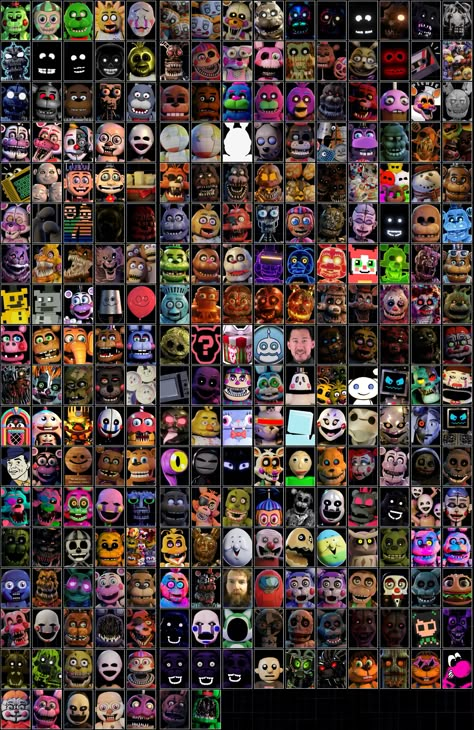 Fnaf Ucn Characters, All Fnaf Animatronics, Fnaf All Animatronics, Pixel Art Fnaf, Fnaf Crafts, Fnaf Jumpscares, Fnaf 5, Fnaf Cosplay