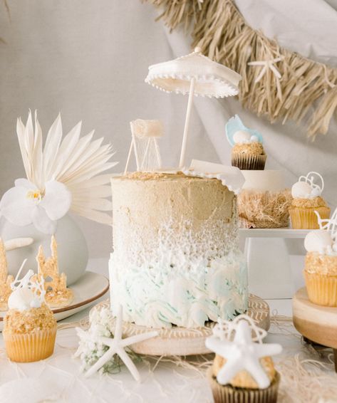 This Boho Beach Theme Party is a Ticket to Tulum! Beach Babe Birthday Party, Coastal Birthday Party, Girl First Birthday Party Theme, Beach Theme Birthday Cake, Boho Beach Theme, Tulum Birthday, First Birthday Party Theme Ideas, Coastal Birthday, Birthday Party Theme Ideas