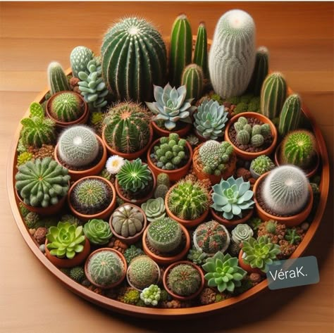 Cactus Bowl Ideas, Succulent Display Ideas, Mini Cactus Garden, Cactus Arrangement, Cactus House Plants, Succulent Planter Diy, Cactus Plant Pots, Succulent Garden Indoor, Succulent Garden Design