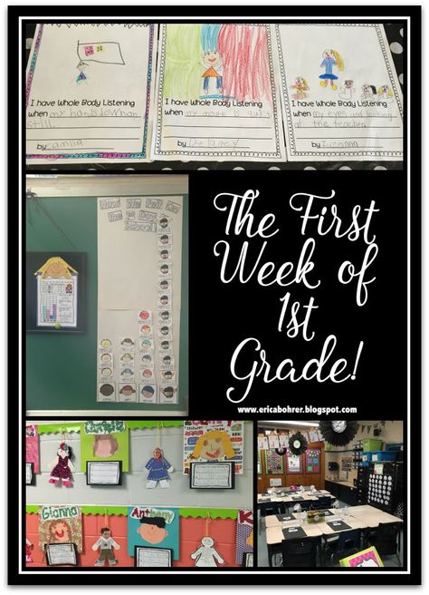 First Week Of First Grade, First Day First Grade, First Week Activities, First Grade Lessons, 1st Grade Activities, First Day Activities, First Week Of School Ideas, First Grade Sight Words, First Grade Writing