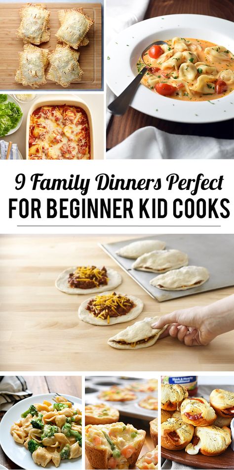 9 Family Dinners Perfect for Beginning Kid Cooks Kids Cooking Recipes, Messy Kids, Cooking Classes For Kids, Think Food, Dinners For Kids, Family Dinners, Cooking With Kids, Kid Friendly Meals, Cooking Dinner