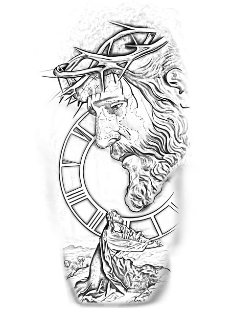 Trishool Tattoo, Religion Tattoos, Hair Tattoo Designs, Jesus Tattoo Design, Tattoos To Draw, Praying Hands Tattoo, Medusa Tattoo Design, Christ Tattoo, Hands Tattoo