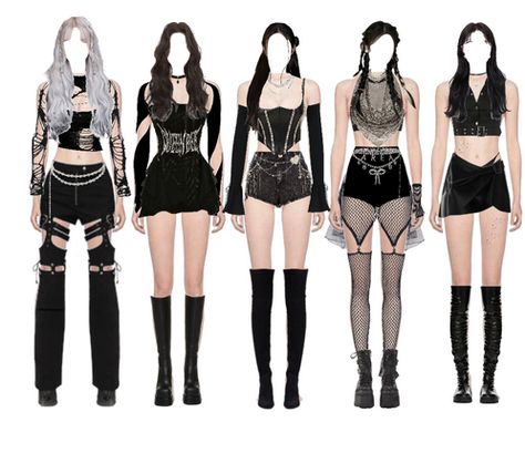 Group Outfit Ideas, Kpop Dance Outfits, Kpop Costume, Pop Clothing, Movie Inspired Outfits, Korean Fashion Kpop, Preformance Outfits, Fashion Group, Outfit Maker