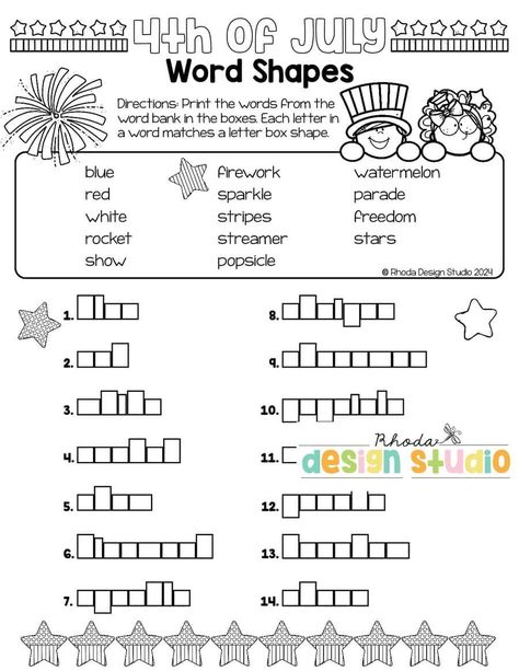 Planning festive activities for the 4th of July? Our worksheets and printables offer coloring fun that keeps kids engaged and learning. Save this pin for quick access to patriotic printables perfect for your celebration! 4 Of July Worksheets, 4th Of July Worksheets For Kids, Memorial Day Worksheets For Kids Free, 4th Of July Word Search Free Printable, 4th Of July Word Search, 4th Of July Printables, Patriotic Printables, Festive Activities, Blue Fireworks