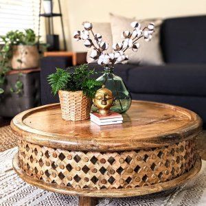 (paid link) Our Wood Coffee Table decorating tips will encourage you create a perfectly styled look in the same way as a pro. ... Design 101 Furniture & trimmings animate Room Ideas Tables ... Round Coffee Table Decor, Living Room Table Sets, Round Wood Coffee Table, Perfect Coffee Table, Unique Coffee Table, Coffee Table Styling, Diy Coffee Table, Plywood Furniture, Wood Coffee Table