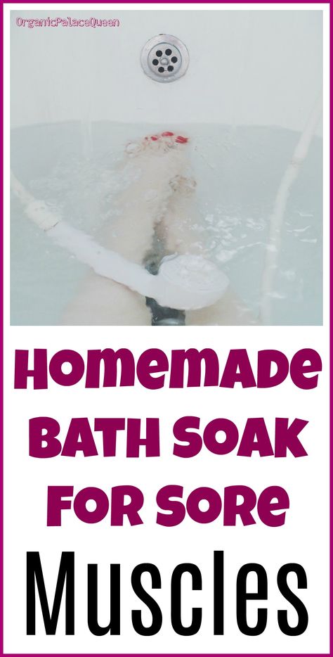 Sore Neck Relief, Sore Muscle Relief Bath, Sore Muscles Bath Soak, Essential Oils Sore Muscles, Muscle Relief Bath, Natural Muscle Relaxer, Diy Bath Soak, Sore Body, Sore Muscle Relief