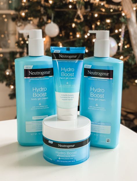 #Neutrogena #sponsored #hydroboosted Neutrogena Skin Care Routine, Neutrogena Products, Skin Care Routine For Acne, Neutrogena Skin Care, Fall Skincare Routine, Daily Hygiene, Body Gel, Body Balm, Beauty Skin Care Routine