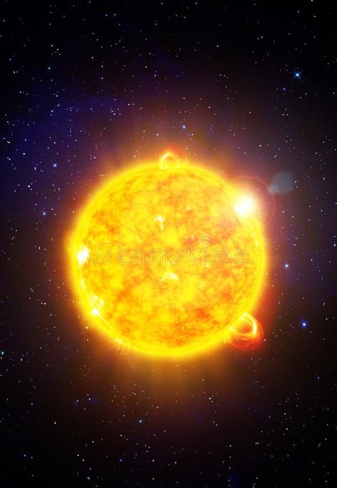 Sun with solar flares. 3D scientific illustration , #AD, #solar, #Sun, #flares, #illustration, #scientific #ad Sun In Galaxy, Sun And Planets, Astronomy Nebula, Helix Nebula, Sun Solar, Solar Flares, Photoshop Tricks, Background Videos, Hubble Images