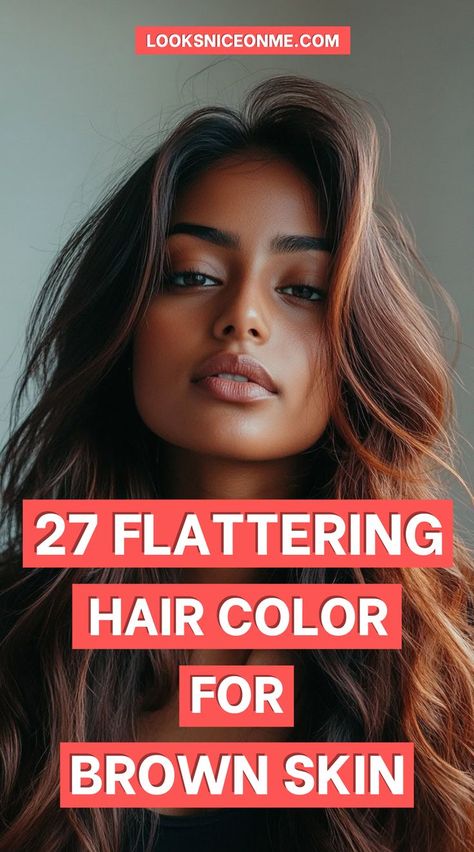 Whether you’re after a subtle change or bold statement, these hair colors – from caramel ombre to jet black – are perfect for highlighting brown skin. #CaramelHair #BrownSkinHairInspo #JetBlackHair Black Hair Caramel Highlights, Black Hair With Brown Highlights, Caramel Ombre Hair, Hair Color For Brown Skin, Black Hair Ombre, Caramel Brown Hair, Caramel Ombre, Perfect Hair Color, Jet Black Hair