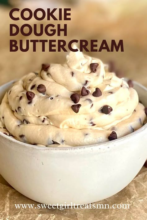 Edible Cookie Dough Filling, Desserts With Buttercream Frosting, Edible Cookie Dough Cake Filling, Edible Cookie Dough Icing, Edible Cookie Dough Frosting, Desserts With Frosting, Cookie Dough Filling For Cake, Cookie Dough Icing Recipe, Cookie Dough Buttercream Frosting