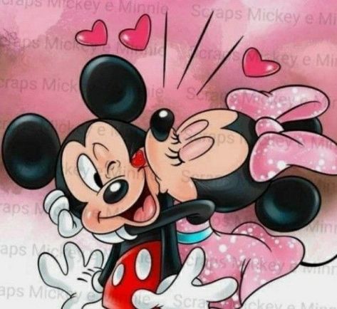 Mickey Mouse And Minnie Mouse Wallpapers, Miki Mouse, Drawings For Him, Minnie Mouse Drawing, Mickey And Minnie Kissing, Minnie Mouse Images, Chicano Drawings, Easy Love Drawings, Mickey Mouse Art