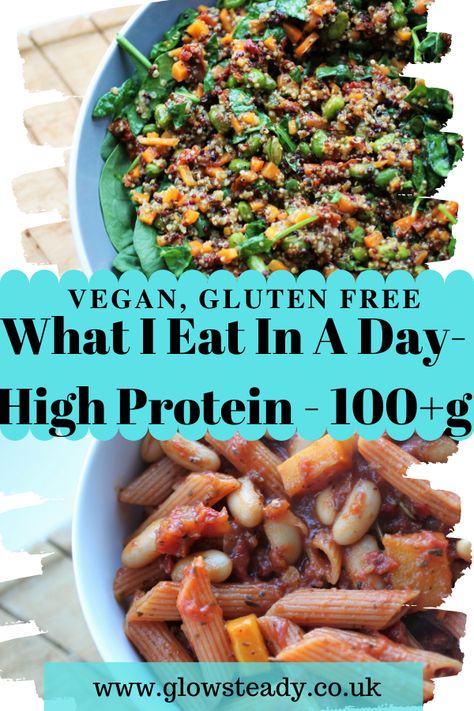 Protein Vegan Meals, High Protein Vegan Meals, High Protein Vegan Snacks, Vegan Meal Plan, Snacks Vegan, Protein Meal Plan, Low Calorie Vegan, Vegan Protein Recipes, High Protein Vegetarian Recipes