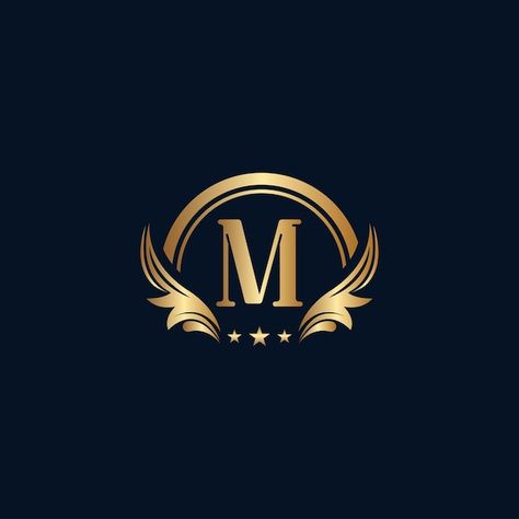 Luxury letter m logo royal gold star | Premium Vector #Freepik #vector #queen #royal-crown #swirl #crown-logo M Name Logo Design, Queen Royal, Royal Logo, Letter M Logo, Luxury Logo Design, M Logo, Crown Logo, Elegant Logo, Premium Logo