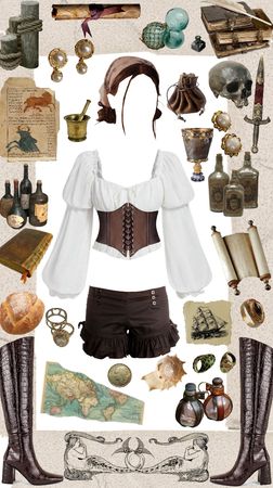 Pirate Costume Aesthetic, Carribean Outfit, Kpop Idol Hair, Carribean Outfits, The Carribean, Stripped Tank Top, Pirate Halloween Costumes, Pirate Jacket, Pirate Halloween