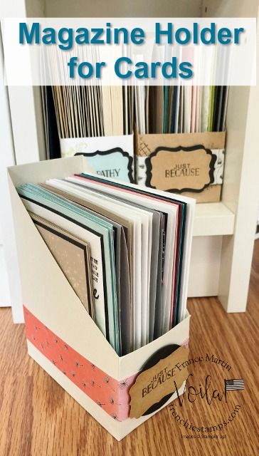 Make A Magazine, Greeting Card Holder, Greeting Card Organizer, Greeting Card Storage, Masks For Kids, Craft Storage Organization, Card Box Holder, Hand Made Greeting Cards, Card Making Tips