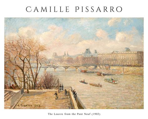 Camille Pissarro art print, famous painting of The Louvre from the Pont Neuf wall poster | free image by rawpixel.com / nap St Louis Art Museum, St Louis Art, Paris Painting, 13 November, Clark Art, Camille Pissarro, The Louvre, Paul Gauguin, Pierre Auguste Renoir