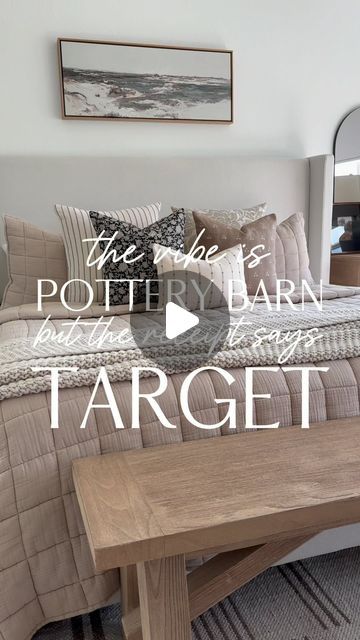 Jen Michelle // Classic + Cozy Home Decor on Instagram: "It’s ALL Target, check that receipt 💃🏼🙌🏼

Please FOLLOW and then Comment “FINDS” for a link to shop! ❤️🙌🏼

Target Home, Target Style, Studio McGee, Modern Organic Style, Designer Looks for Less, Boujie on a Budget 

#targethome #targetstyle #looksforless #studiomcgee #targethomestyle #hearthandhand" Bedroom Ideas Studio Mcgee, Mcgee Bedroom Ideas, Hearth And Hand With Magnolia Bedroom, Target Bedding Ideas, Boujie On A Budget, Studio Mcgee Modern, Mcgee Bedroom, Magnolia Bedroom, Hearth And Hand With Magnolia