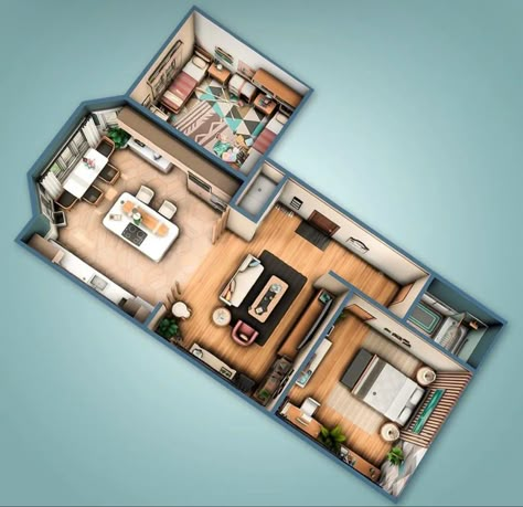 930 Medina Studios Sims 4 Floor Plan, Sims 4 Apartment Floor Plan, Sims 4 Apartment Layout City Living, Sims 4 Layout, Culpepper House, Sims4 Houses, Sims 4 Loft, Sims 4 Houses Layout, Sims Challenge