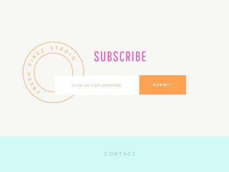 Fresh Vibez newsletter sign up form by Annette Ruchala Form Ui, Subscription Form, Newsletter Website, Website Sign Up, Email Design Inspiration, Professional Web Design, Fashion Graphic Design, Newsletter Design, Website Inspiration