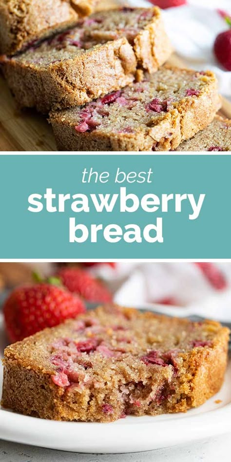 Easy Strawberry Bread, Diced Strawberries, Strawberry Bread Recipes, Strawberry Bread, Strawberry Season, Recipes Sweet, Easy Strawberry, Bread Recipes Sweet, Quick Bread Recipes