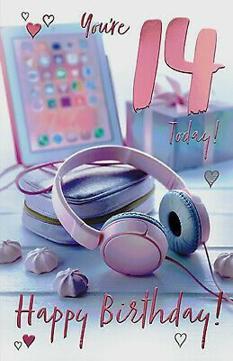 Happy Birthday Teenager, Happy Birthday Drinks, Birthday Granddaughter, Happy Birthday Greetings Card, Cute Birthday Wishes, Birthday Cards Images, Birthday Card With Name, Pink Headphones, Birthday Wishes For Daughter