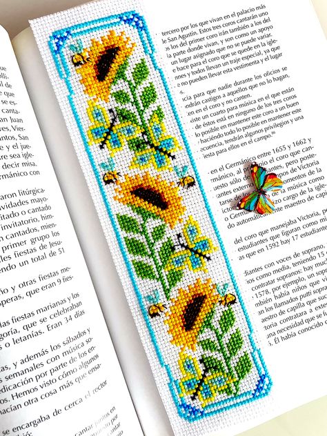 This SUNFLOWER BOOKMARK cross stitch patterns inspired by Ukrainian Art style will serve you as an amazing supplies for creating unIque bookmarks for yourselves or an original gifts for your family members or friends!WHAT YOU'LL GET Please, note that you purchase a PDF PATTERNS only.No fabric, floss, or other materials are included in the listing.These are digital patterns in PDF format and will be available to download when the payment will be received.THE PATTERNS INFORMATION:SIZE IN STITCHES Floral Cross Stitch Bookmark, Bookmarks Handmade Cross Stitch, Ukrainian Cross Stitch Patterns, Bookmark Embroidery Patterns, Cross Stitch Bookmarks Free Pattern, Cross Stitch Bookmarks Patterns, Sun Flower Cross Stitch, Cross Stitch Patterns Bookmarks, Book Mark Cross Stitch