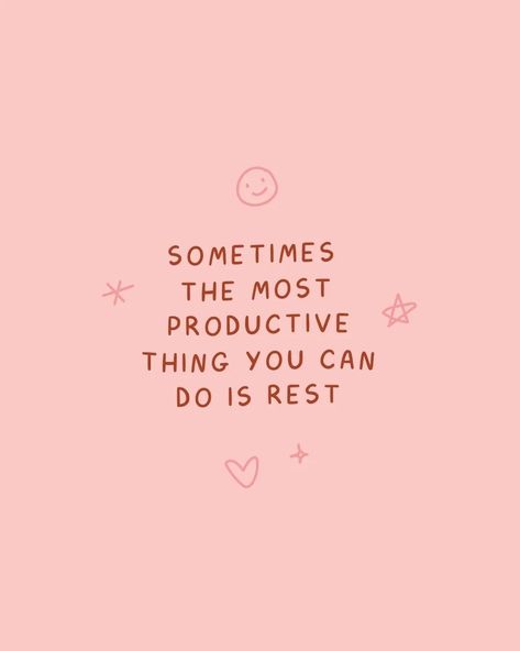 Self Care Is Productive Quote, Rest Motivation Quotes, Rest Your Soul Quotes, Everything Is Aligning Quotes, Resting Is Productive, Rest Is Productive Quote, Rest Days Quotes, Relax Vision Board, Rest Quotes Wellness