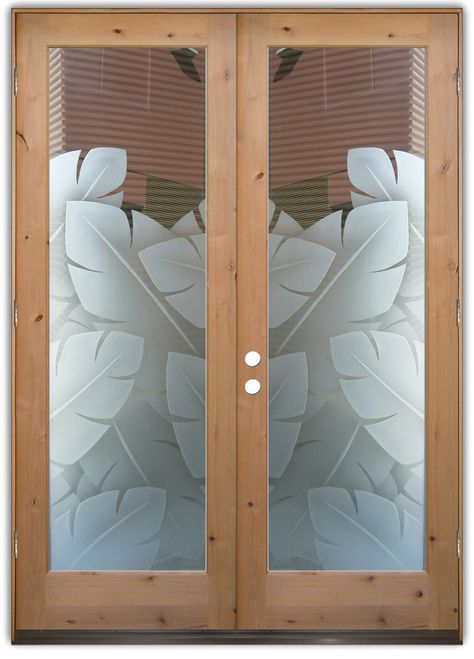 Safety Door Design, Glass Front Entry Doors, Glass Entrance Doors, Window Film Designs, Glass Front Doors, Door Glass Inserts, Hanging Barn Doors, Etched Glass Door, Frosted Glass Design