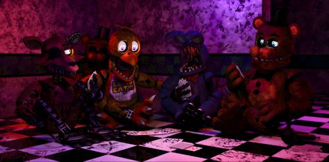 Game Night - FluttershyKitten Withered Animatronics, Foxy And Mangle, Fnaf Sfm, Fnaf 2, Hyper Fixation, Oc Stuff, Sister Location, Fnaf Funny, Fnaf Characters