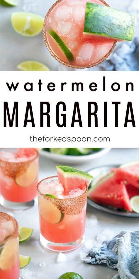 This Watermelon Margarita Recipe is made with just three simple ingredients and no added sugars. Perfect for all your summertime gatherings, cookouts, and parties. Chicken Pancit, Watermelon Margarita Recipe, Frozen Watermelon Margarita, Pancit Bihon, Watermelon Margaritas, Cucumber Margarita, Booze Cruise, Frozen Watermelon, Keto Drinks