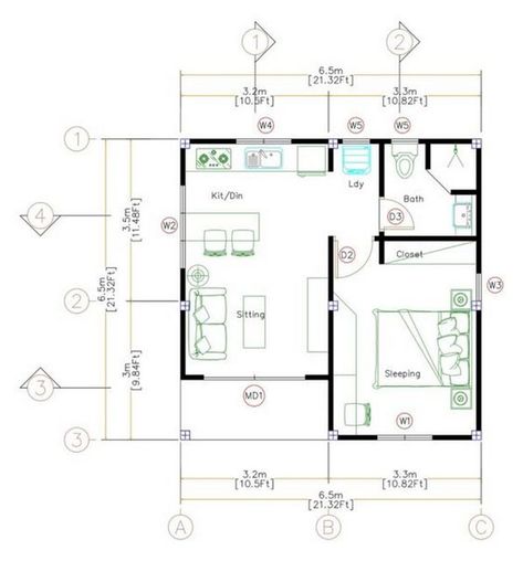 Sophisticated cabin with modern amenities and elegant design features. Inside Tiny Houses, Mini House Plans, Small House Inspiration, Tiny House Camper, Small Tiny House, Tiny House Interior Design, Tiny House Loft, Tiny House Layout, Best Tiny House