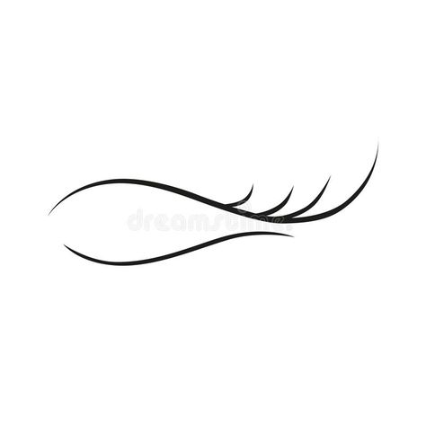 Eyelash extension on white background logo icon stock illustration Eyelash Extensions Logo Ideas, Eyelash Extension Logo Design Ideas, Lashes By Logo, Eyelashes Logo Design, Eye Lash Logo Ideas, Eyelash Extensions Logo Design, Lashes Logo Graphics, Eyelash Logo Design Lashes, Eyelash Logo Design Ideas