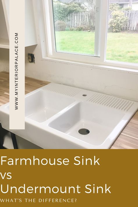 No matter if you’re building a new home or just remodeling the kitchen, the type of sink to install is one of the most significant decisions you’ll make. For many, the choice often comes down to farmhouse or undermount sink. Below, I’ll take a closer look into these two very popular options and compare the farmhouse sink vs undermount sink to see how they fare against each other. Farmhouse Sink Vs Undermount, Stainless Farmhouse Sink, Best Farmhouse Sinks, Farmhouse Sink Installation, Sink Installation, White Farmhouse Sink, Farmhouse Sinks, Undermount Sinks, Farm Sink