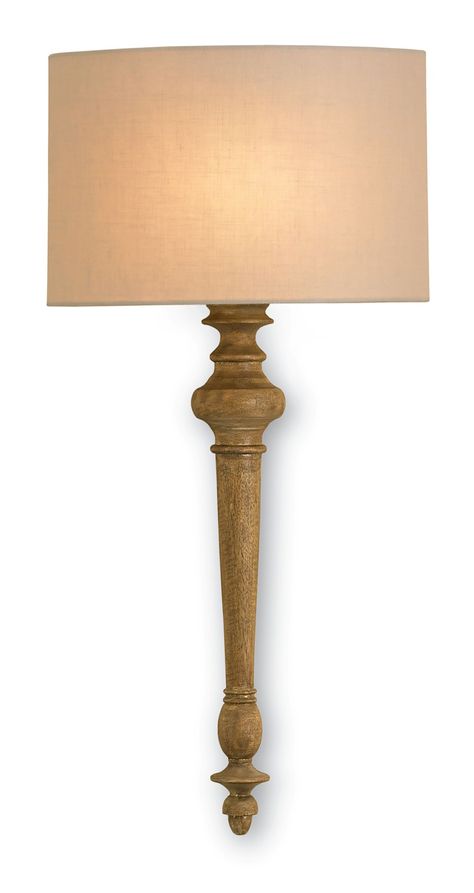 Jargon Wall Sconce. Wall Sconces Antiquity Gold Wrought Iron/Wood Brown Wall, Brown Walls, Outdoor Dining Furniture, Outdoor Post Lights, Wood Sizes, Linen Shades, Light Wall, Wood Turning, One Light