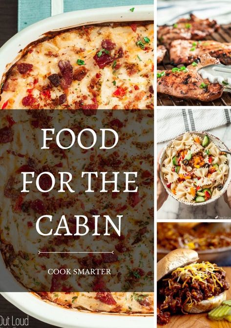 Air Bnb Meal Ideas, Meals For Cabin Weekend, Air Bnb Dinner Ideas, Air Bnb Food Ideas, Cabin Food Ideas, Bbq Grilled Chicken Recipes, Vacation Recipes, Cabin Food, Cabin Weekend