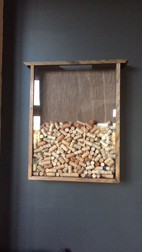 This is a wine cork holder handcrafted out of wood. Finished with a beautiful stain of your choice. Stain shown is walnut. The size shown is 25 1/2" x 19" Wine Shop Interior, Wine Bar Design, Wine Corks Decor, Wine Cork Holder, Wine Cork Projects, Cork Holder, Wine Cave, Wine Cork Art, Barrel Room