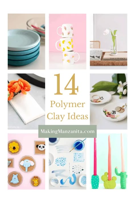 Looking for polymer clay ideas for adults? Check out these easy things to make with clay for your home. Get creative with these clay projects to make beautiful decor for your home. Polymer Clay Decor Home, Polymer Clay Home Decor Ideas, Easy Air Dry Clay Projects Cute, Polymer Clay Home Decor Diy, Polimery Clay Ideas Easy, Polymer Clay Wall Decor, Useful Polymer Clay Projects, Clay Ideas For Adults, Things To Make With Polymer Clay