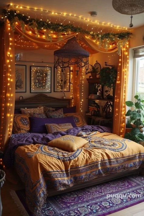 Boho Bedroom Decor Ideas, Bedroom Ambiance, Ideas Hogar, Redecorate Bedroom, Cozy Room Decor, Dream House Rooms, Boho Bedroom Decor, Bedroom Decor Ideas, Bohemian Bedroom