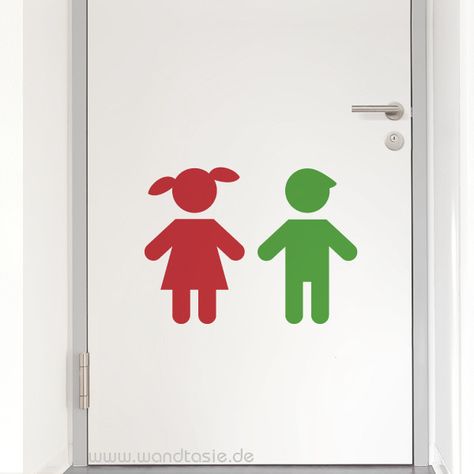 Wandtattoos, Schilder & Piktogramme von Wandtasie® - WC Schild Kinder Daycare Design, Happy Painting, Toilet Sign, Preschool Learning, Child Development, Country Flags, Kindergarten, Preschool, Mural