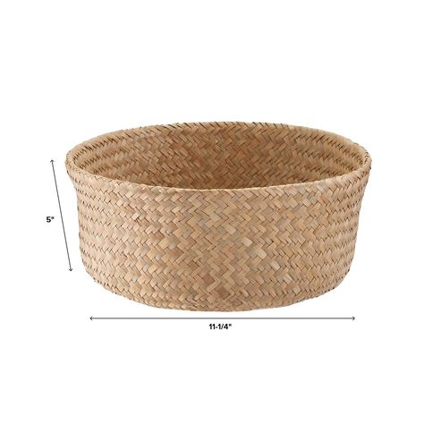 Small Natural Seagrass Belly Basket | The Container Store Belly Basket, Decorative Storage Boxes, The Container Store, Organization Solutions, Container Store, Decorative Storage, Storage Boxes, Baskets, Quick Saves