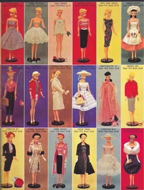 1960s Barbie, Barbie Outfits, Old Fashion, Fashion Doll, Barbie Clothes, Barbie Dolls, 1960s, Dolls, Hats