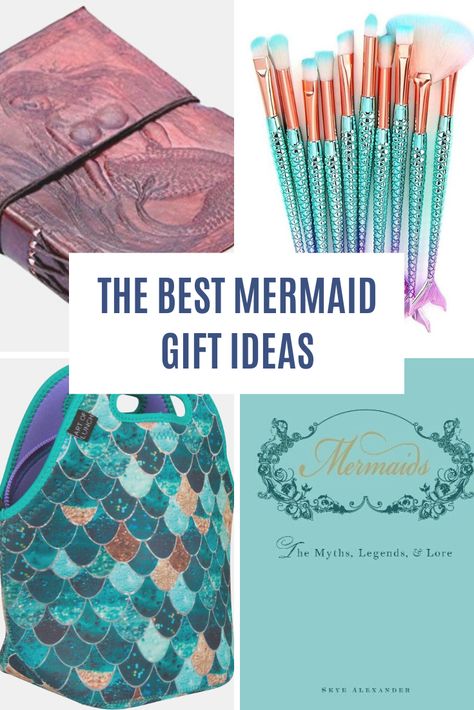 If you have a mermaid lovers on your List, check out these fun & Unique mermaid themed gifts. #Christmas #holidays #kids #Birthdays #Gifts #GiftIdeas #mermaids Diy Mermaid Crafts For Adults, Mermaid Gift Basket, Mermaid Gift Ideas, Little Mermaid Gifts, Mermaid Mirror, Mermaid Tail Blanket Crochet, Mermaid Bedding, Crochet Mermaid Tail, Mermaid Stuff