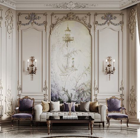 Luxury Drawing Room, Classicism Interior, Neoclassic Living Room, Classical Drawing, Classic House Interior Design, Neoclassical Interior Design, Classic Living Room Design, Classical Interior, Neoclassical Interior