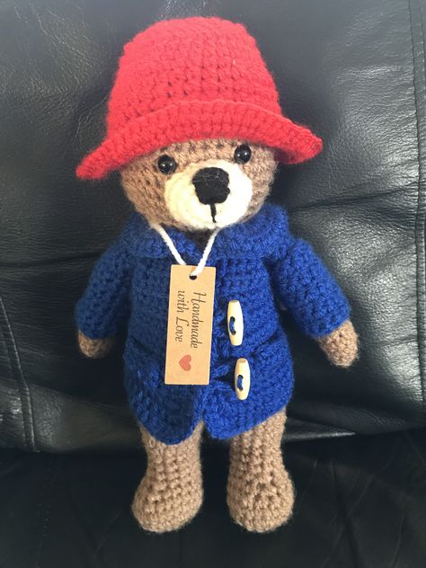 Paddington bear - crochet amigurumi Amigurumi Paddington Bear, Crochet Paddington Bear, Paddington Crochet, Paddington Bear Crochet Pattern, Paddington Crochet Pattern, Paddington Bear Crochet, Crochet Paddington Bear Free Pattern, Crochet Bunting Free Pattern, Crochet Giraffe Pattern