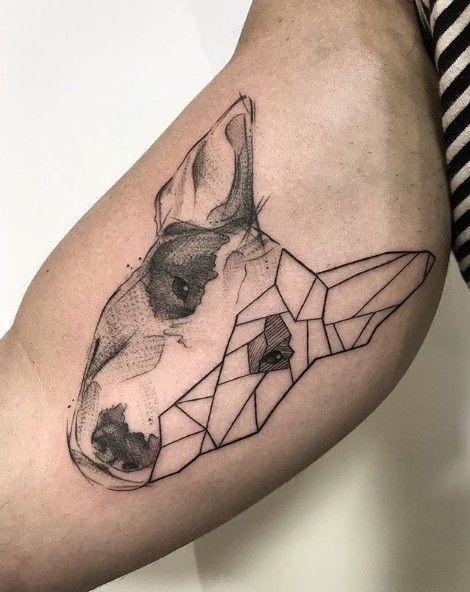 Symbolism And Meanings, Bull Terrier Tattoo, Terrier Tattoo, Bull Terrier Art, Animal Magazines, Tiny Tattoos For Women, With Tattoo, Original Tattoos, Dog Tattoo